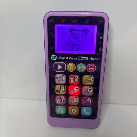 Leapfrog Other - Purple Leap Frog Chat &‎ Count Emoji Phone